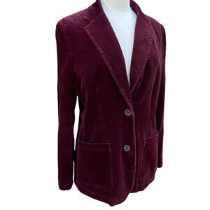 Gap Velvet Blazer Jewel Tone Countryside Dark Fairy Boho Preppy Old Money Y2K-14